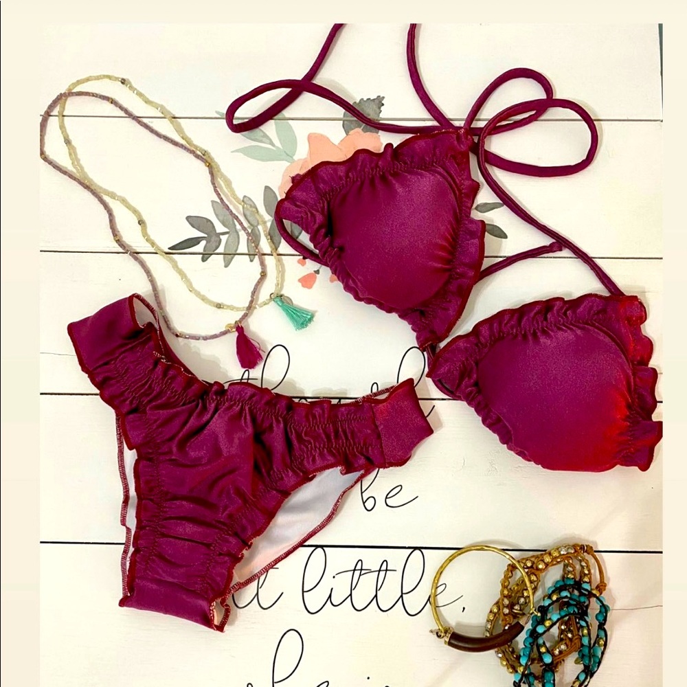 Brazilian Biquini, Small, burgundy